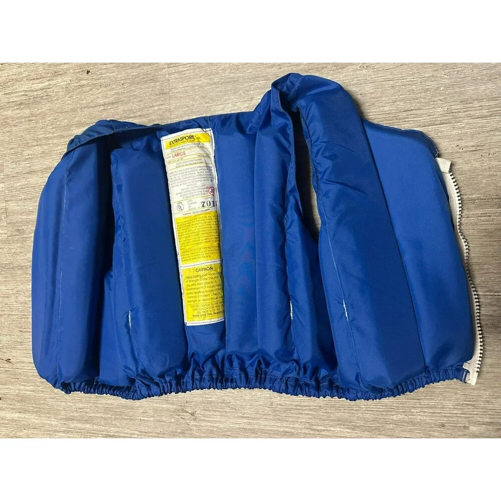 Extrasport CHX-3 Personal Flotation Life Jacket Vest Adult Large Blue
